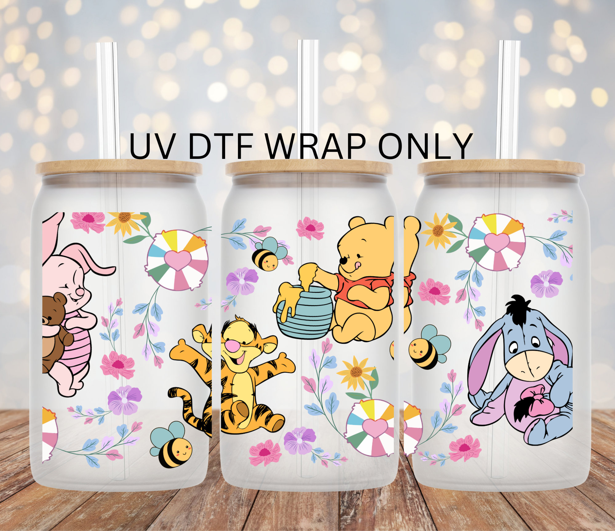 Strawberry Hearts and Flowers - UVDTF Cold Cup Wrap (Ready-to-Ship) – Happy  Wrap Co.