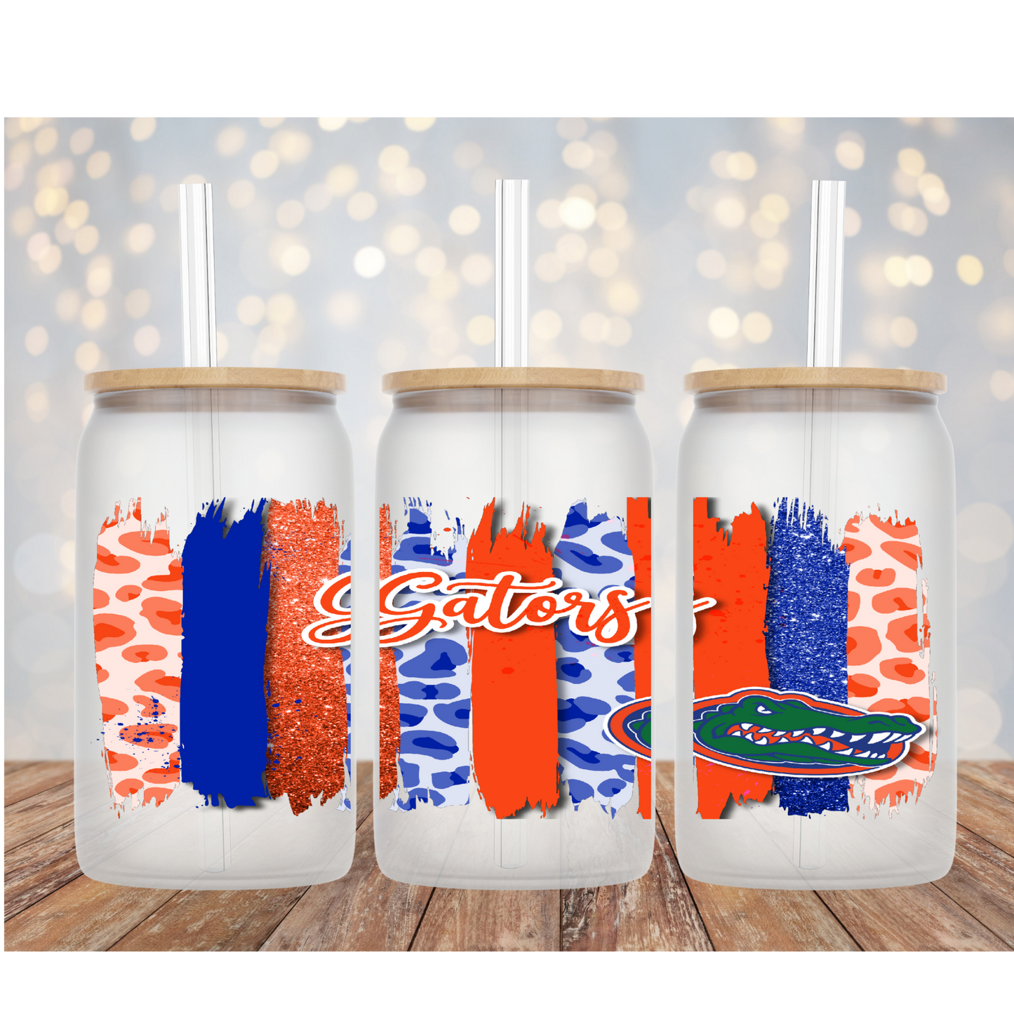 Gators 16 OZ Libby Cup UV DTF wrap