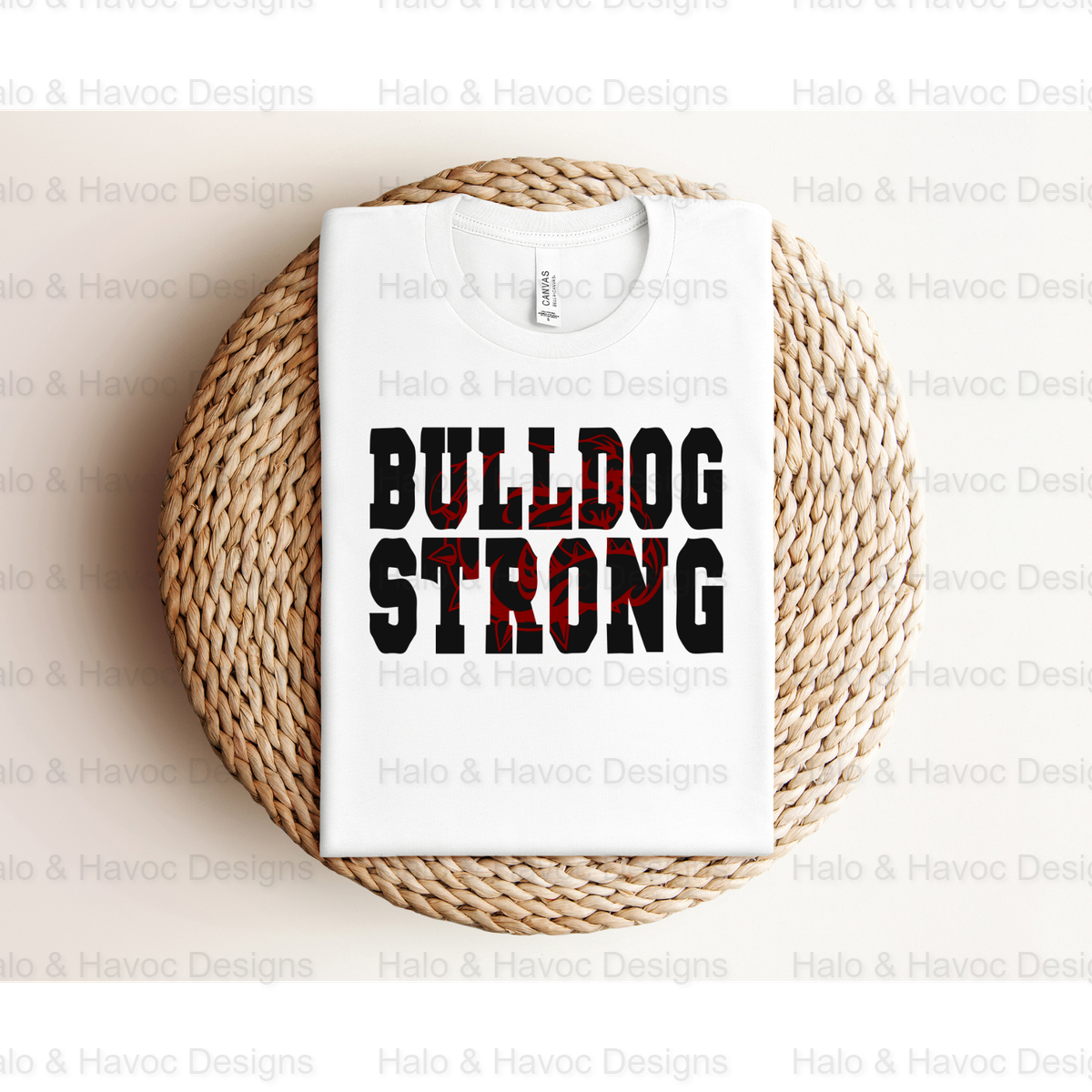 Bulldog Strong Sports Mascot Design Version 2