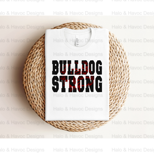 Bulldog Strong Sports Mascot Design Version 2