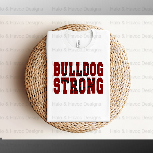 Bulldog Strong Sports Mascot Design