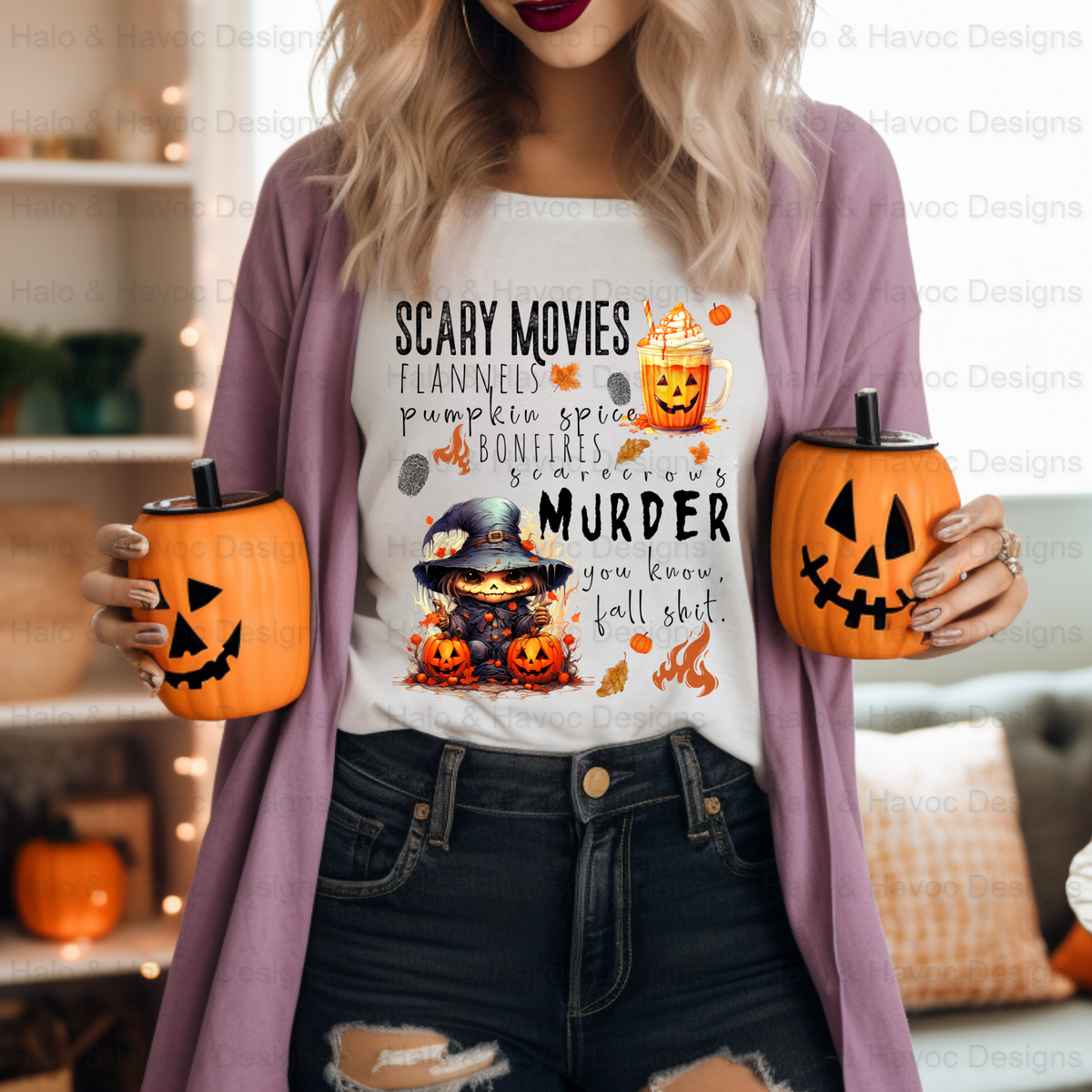 Fall Shit Short Sleeve Halloween T-Shirt