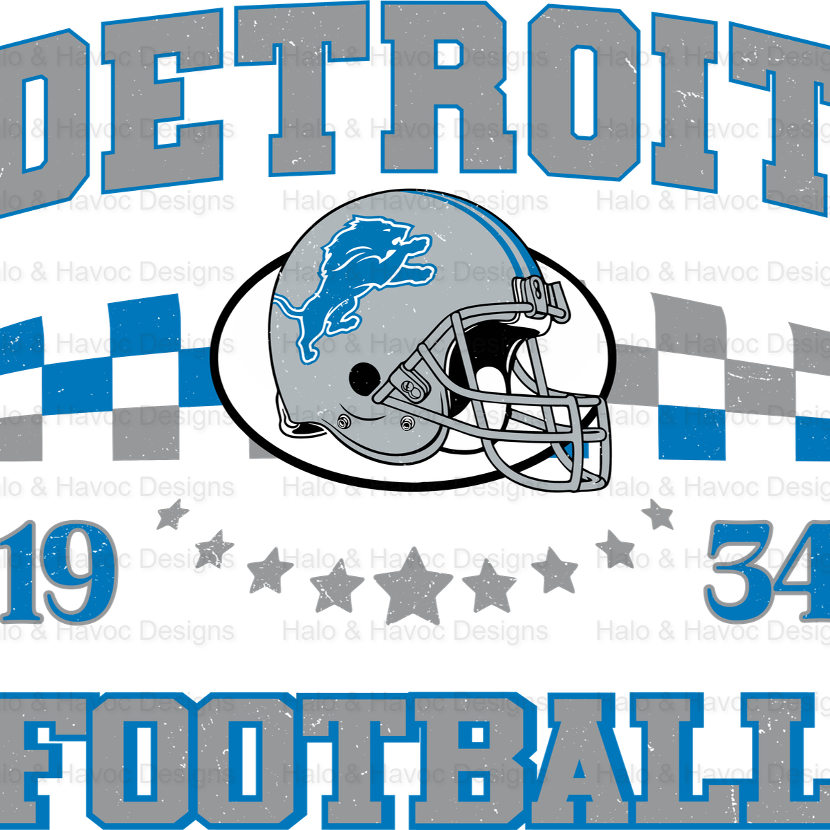 Retro Lions Football