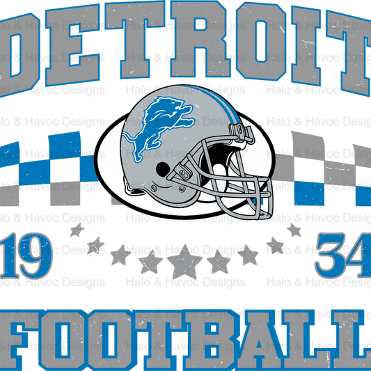 Retro Lions Football