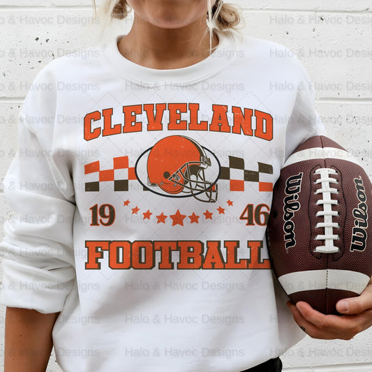 Retro Cleveland NFL T-Shirt
