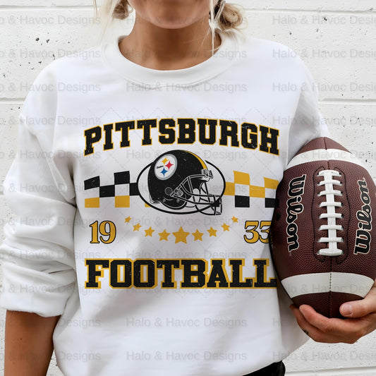 Retro Pittsburg  NFL T-Shirt