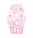 Anti Social UV DTF Vintage Hotel Keychain Sticker