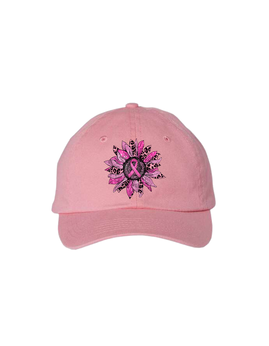 Breast Cancer Sunflower Hat