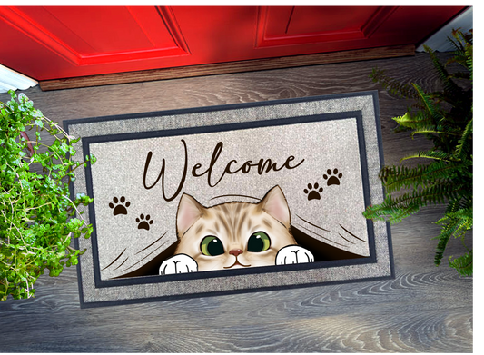 Welcome Cats Door Mat